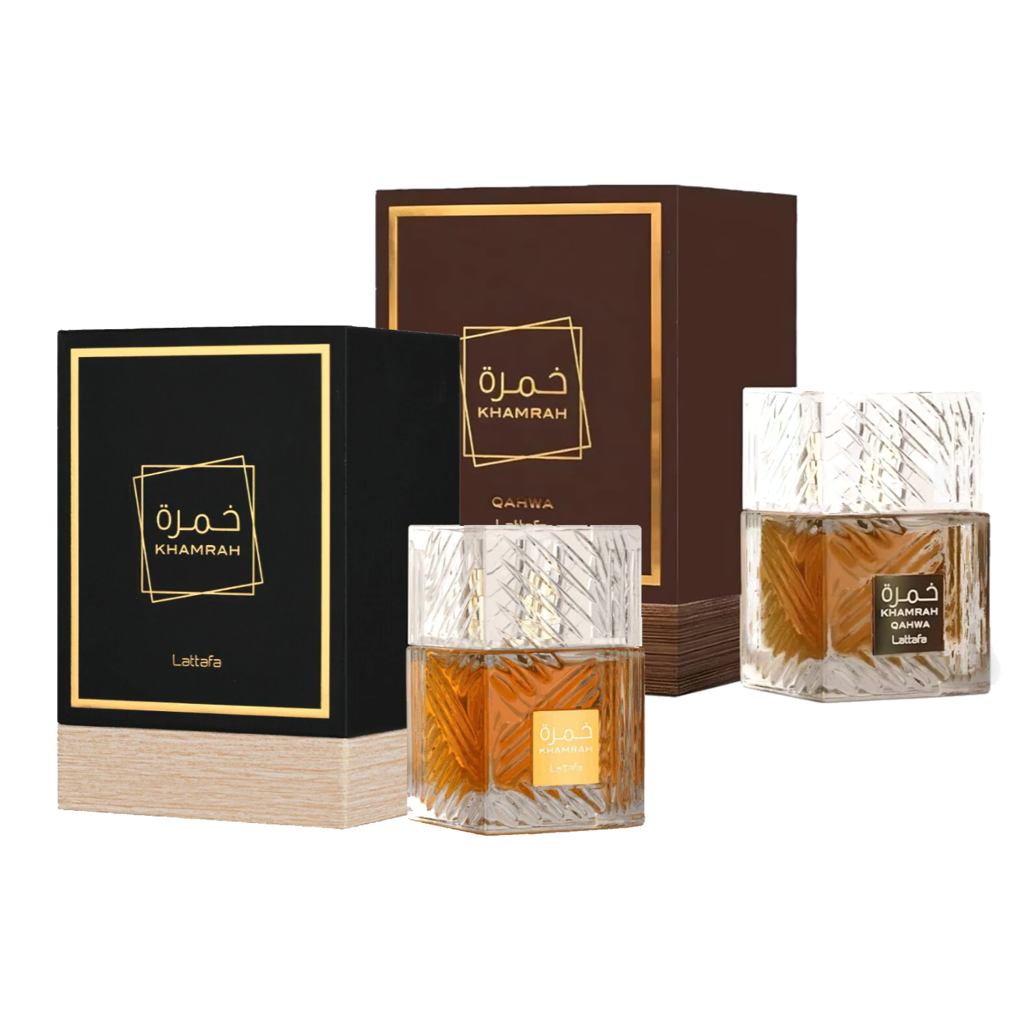 (8) Khamrah and Khamrah Qawha Lattafa Perfumes