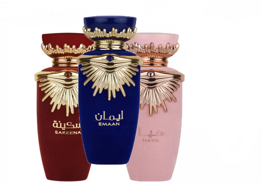 Emaan, Sakeena and Haya by Lattafa Perfumes