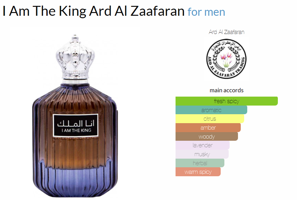 I Am The King & I AM The Queen by Ard Al Zaafaran is a Amber fragrance