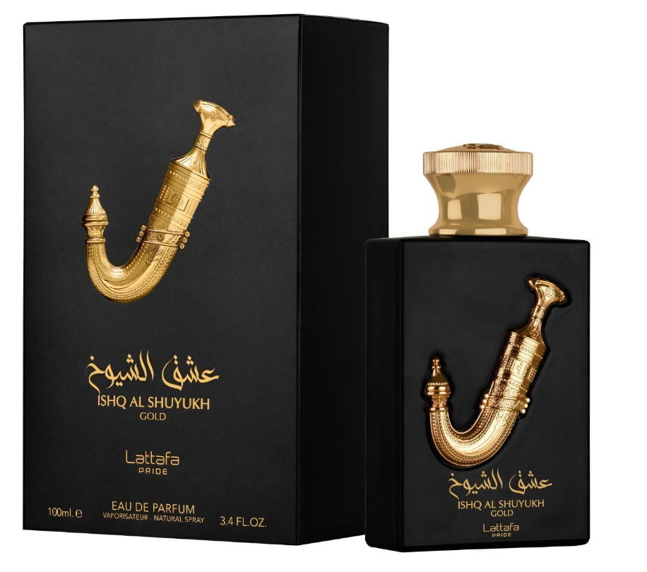 Ishq Al Shuyukh Gold and Silver Lattafa Perfumes for women and men