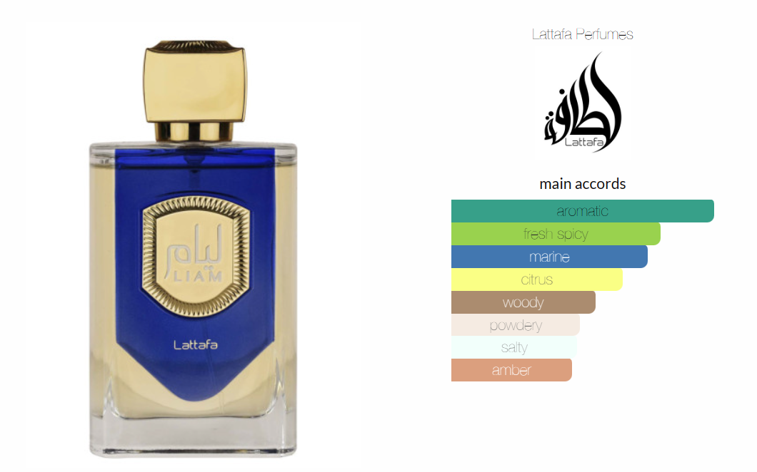 Liam & Liam Blue Shine by Lattafa Perfumes is a fragrance for women and men. Liam Blue Shine was launched in 2023. Top notes are Bergamot, Rosemary and Pepper; Sea Notes and Violet; Amber, Musk and Patchouli.