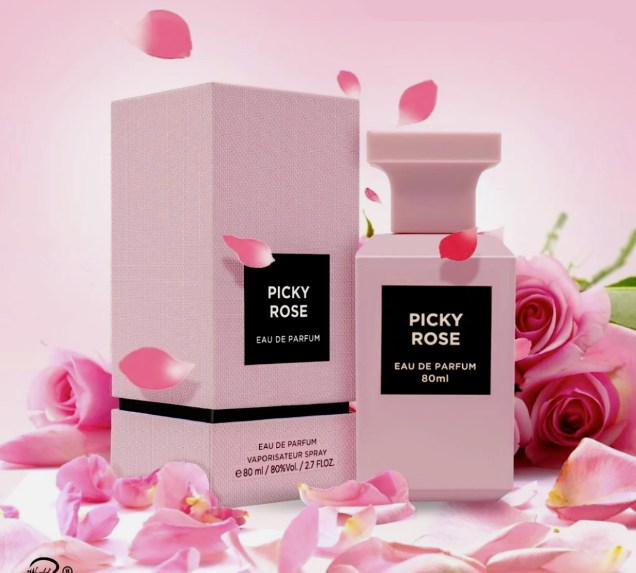 PICKY ROSE EAU DE PARFUM UNISEX SPRAY 100% GENUINE BY FRAGRANCE WORLD