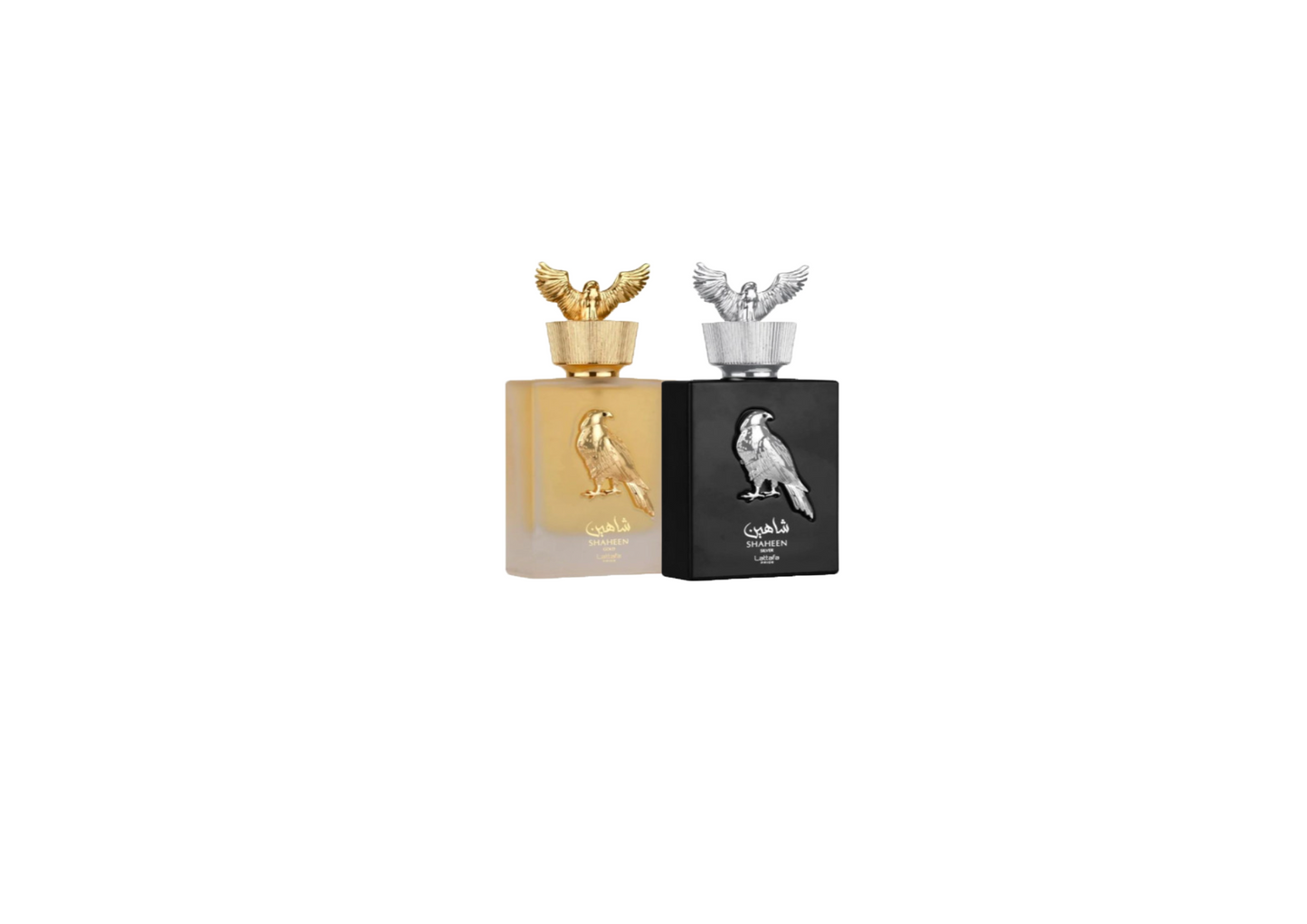 Shaheen Gold and Shaheen Silver Lattafa Perfumes for women and men