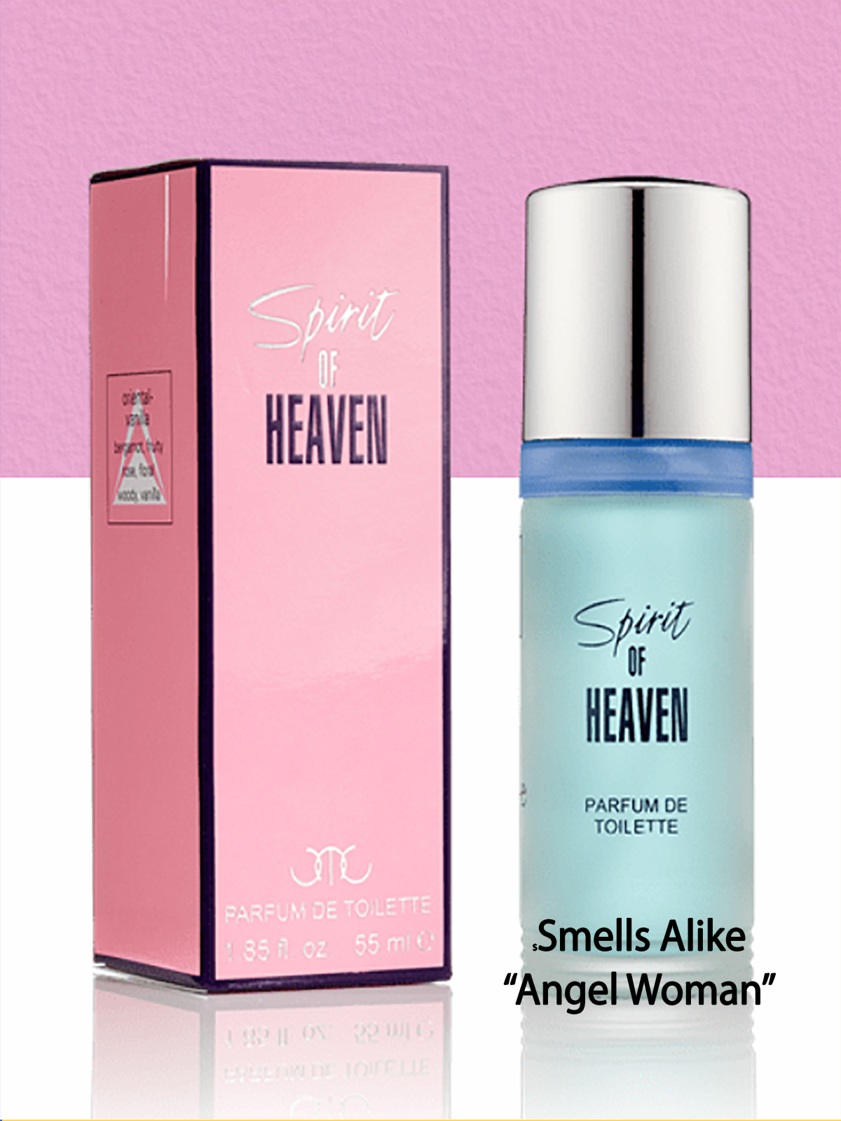 Spirit of Heaven Women EXCITING, REFRESHING AND FLORAL. Uplifting and enriching. Spirit of Heaven is a light perfume for women that infuses bergamot and cardamom with passion fruit and praline for a sweet, yet spicy finish.