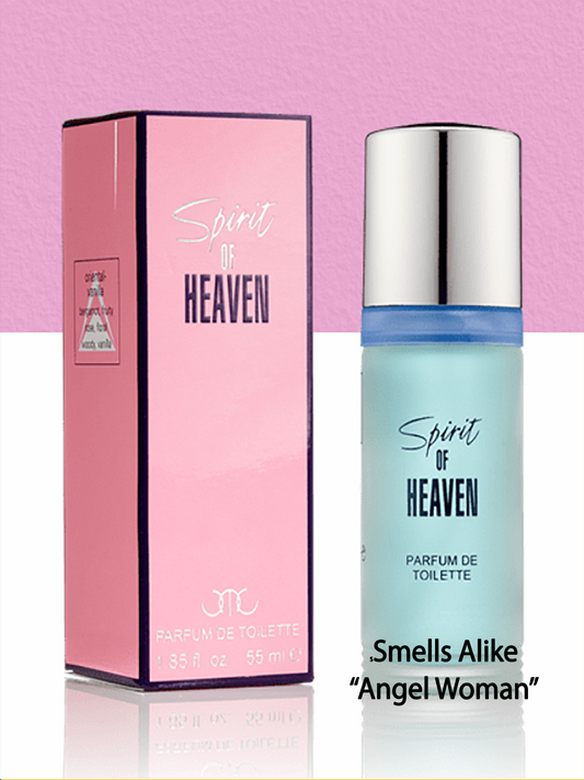 Spirit of Heaven Women EXCITING, REFRESHING AND FLORAL. Uplifting and enriching. Spirit of Heaven is a light perfume for women that infuses bergamot and cardamom with passion fruit and praline for a sweet, yet spicy finish.