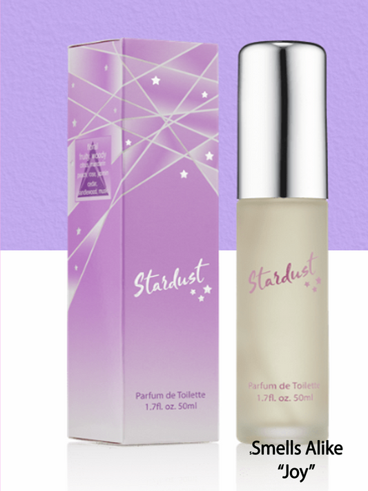 Stardust FRESH, ELEGANT AND FEMININE. A sophisticated combination of mandarin, bergamot lime and Jasmin, layered on a warm woody base. Stardust is an elegant and attractive female fragrance. Long-lasting and invigorating, day and night.