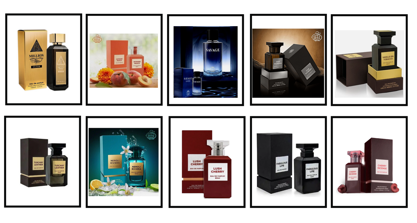 (4) DESIGNER INSPIRED PERFUMES fragrance World Perfume unisex EDP 80ml