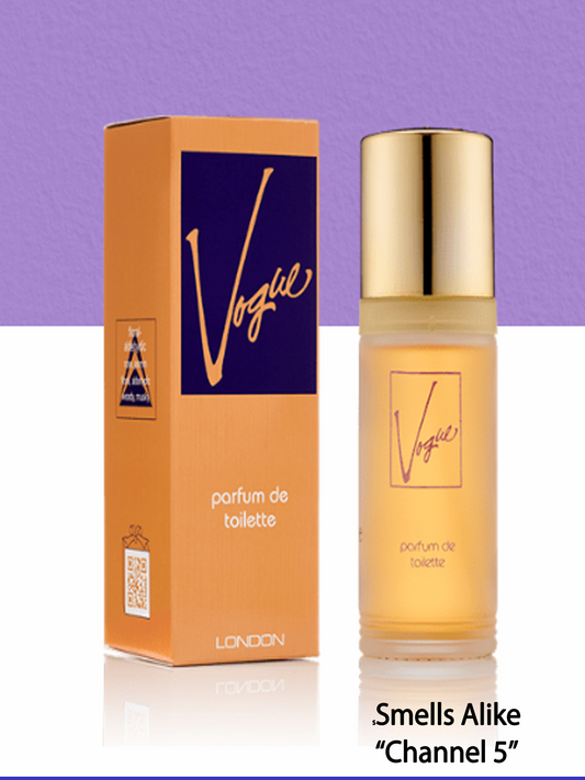 Vogue RICH, PRETTY AND FLORAL. Be ambitious with Vogue, a truly elegant perfume for women. Wrapped in sophistication, this floral women’s fragrance featuring rose, jasmine and vanilla, has been designed to offer a distinct scent that lasts all day long.