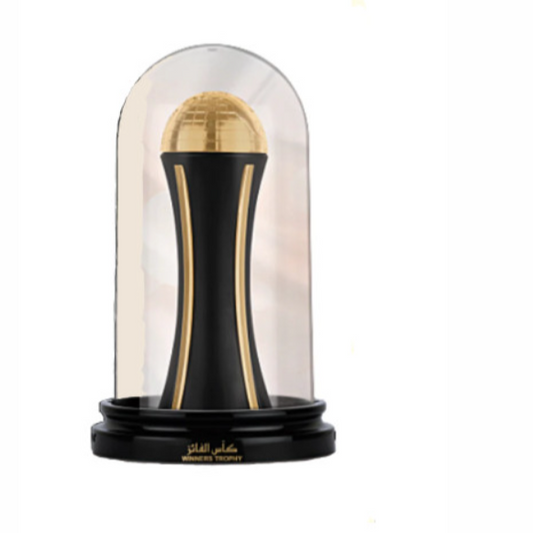 Winners Trophy Gold by Lattafa Perfumes is a fragrance for women and men. Top note is Pink Pepper; middle notes are Jasmine and Rose; base notes are Musk, Patchouli and Vanilla.